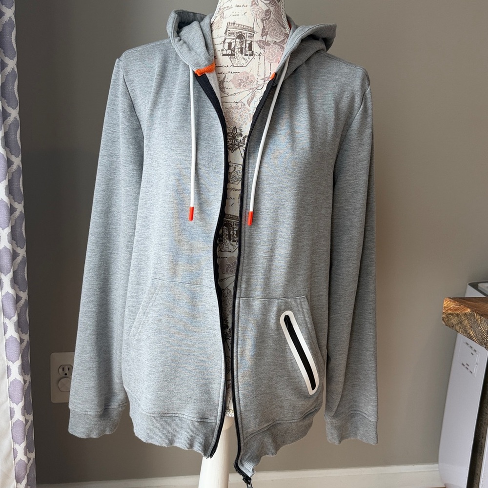 Swims Gray Men's Full Zip Hoodie